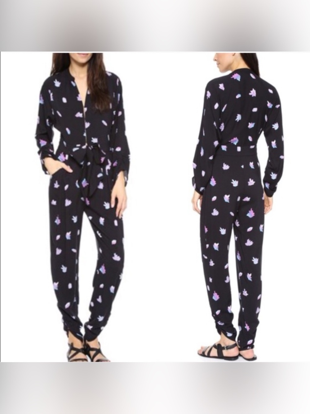 HTF!!! Wildfox Crystal Print Jumpsuit